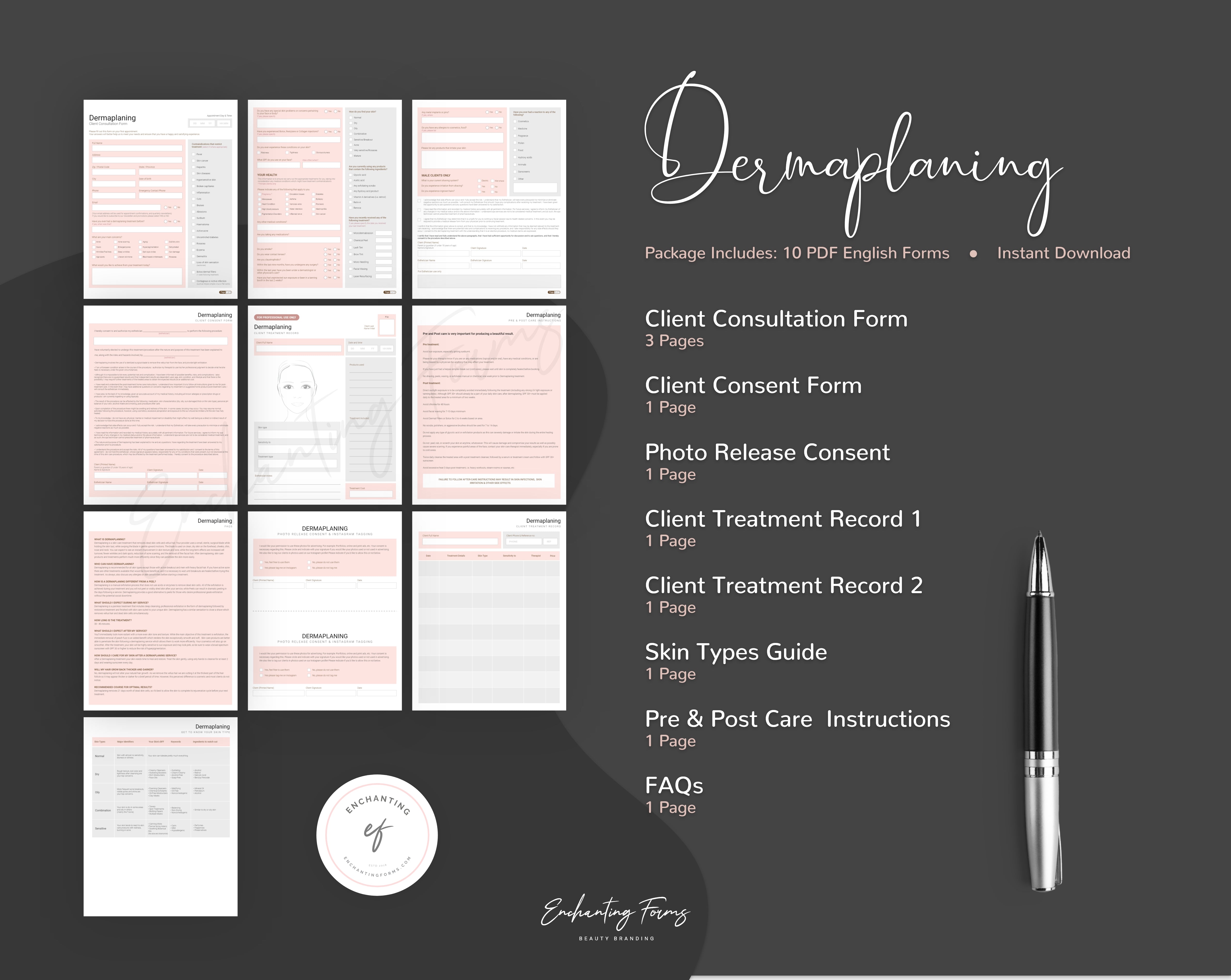 Dermaplaning Consultation Forms