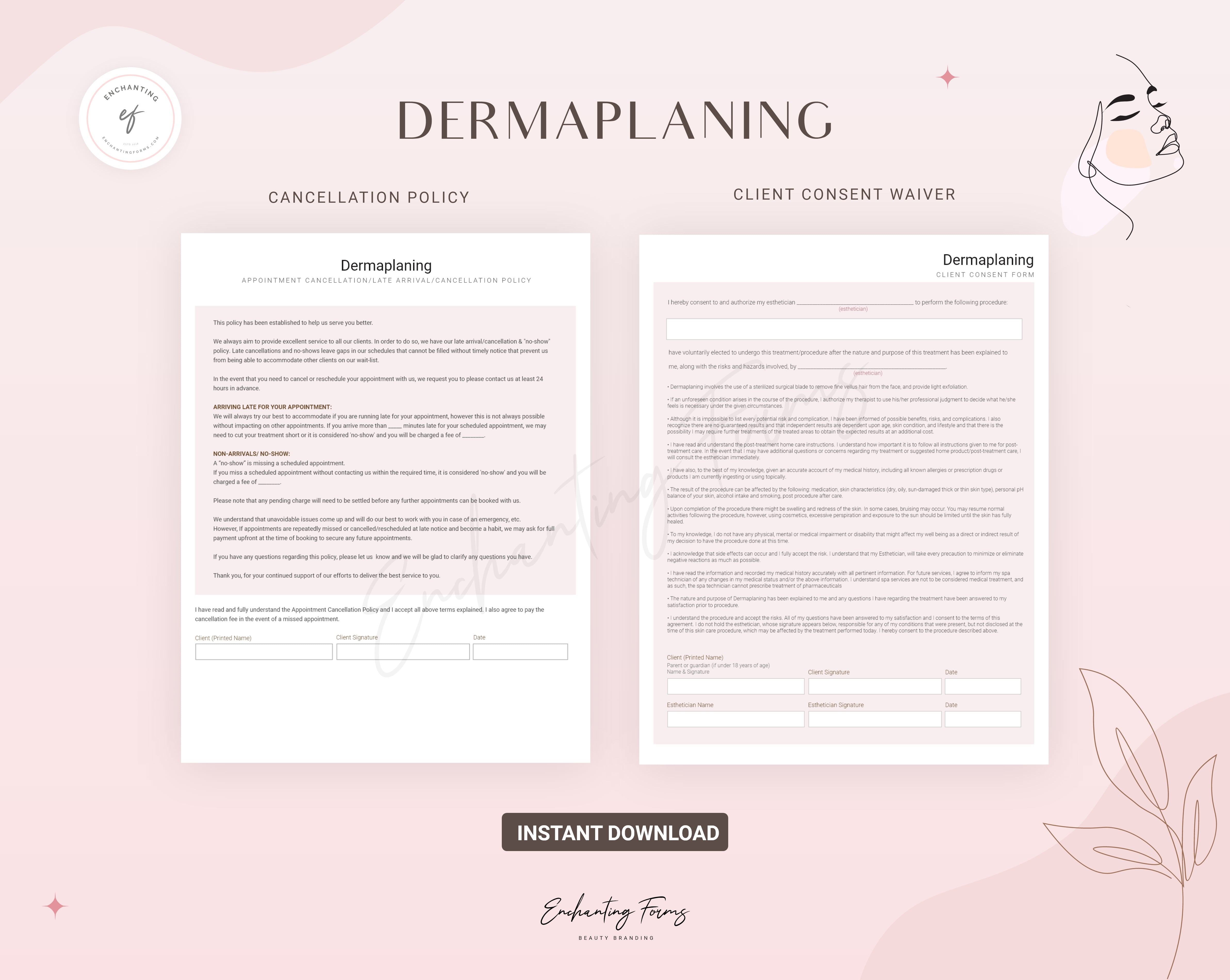 Dermaplaning Consultation & Consent Forms