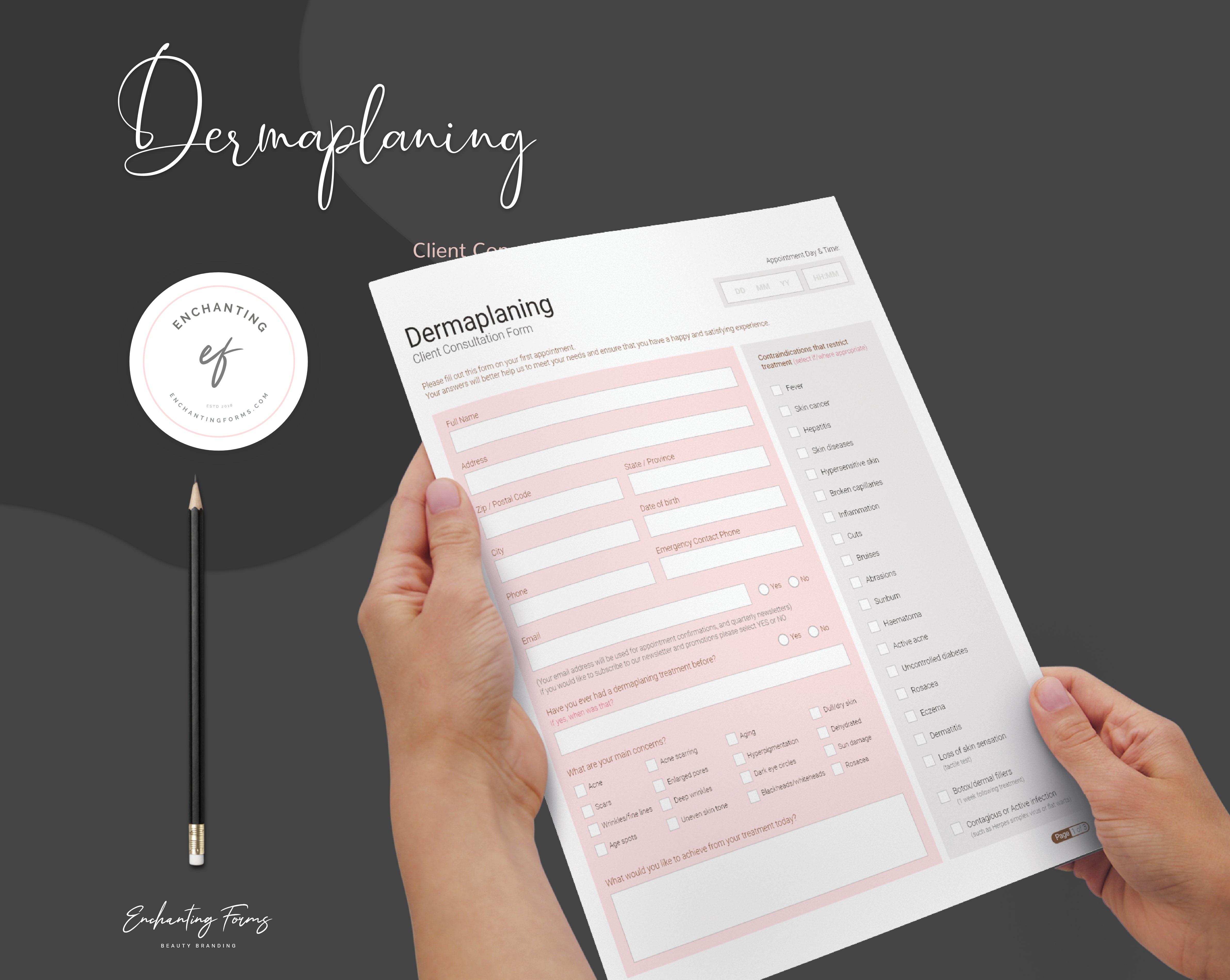 Dermaplaning Consultation Forms