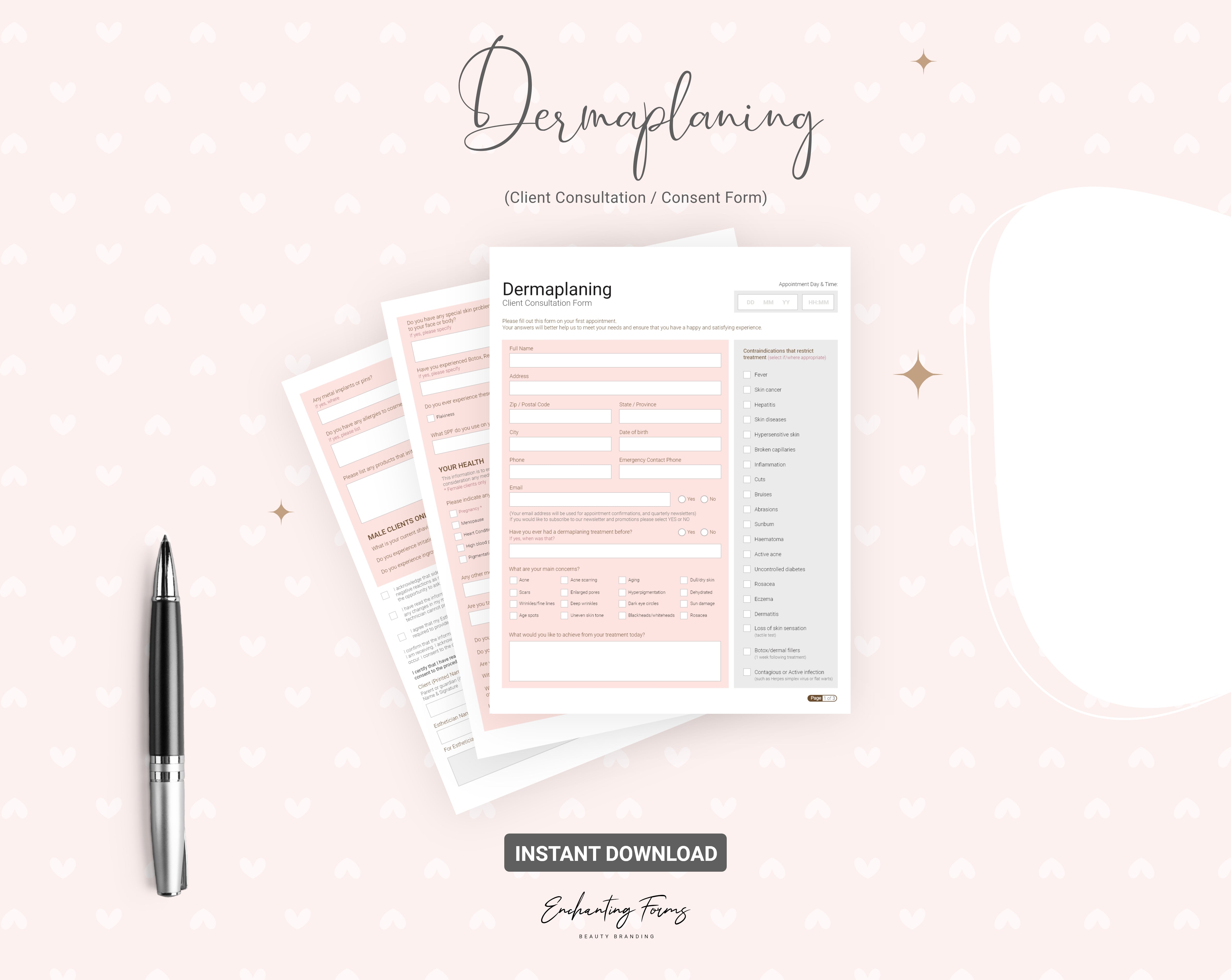 Dermaplaning Consultation Forms