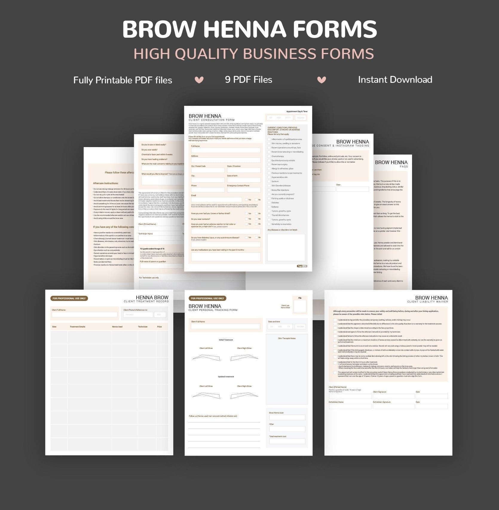 Brow Henna Consultation & Consent-forms