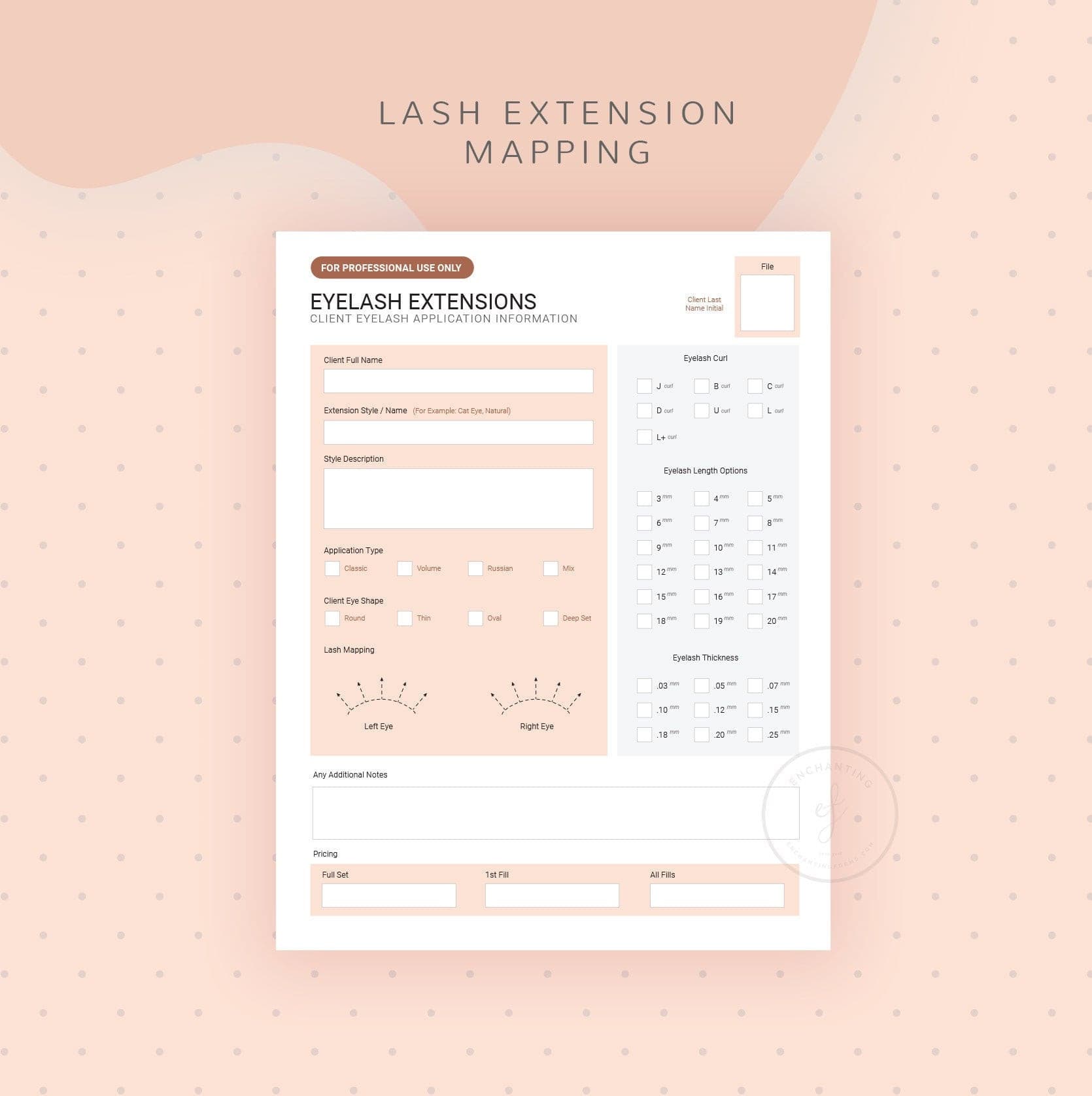 Eyelash Extension Consultation & Consent Forms