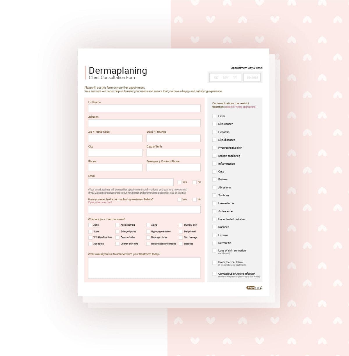 Dermaplaning Consultation & Consent Forms