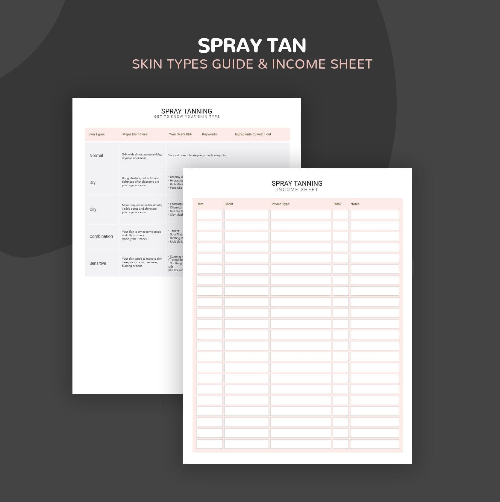 Spray Tan Consultation & Consent Forms