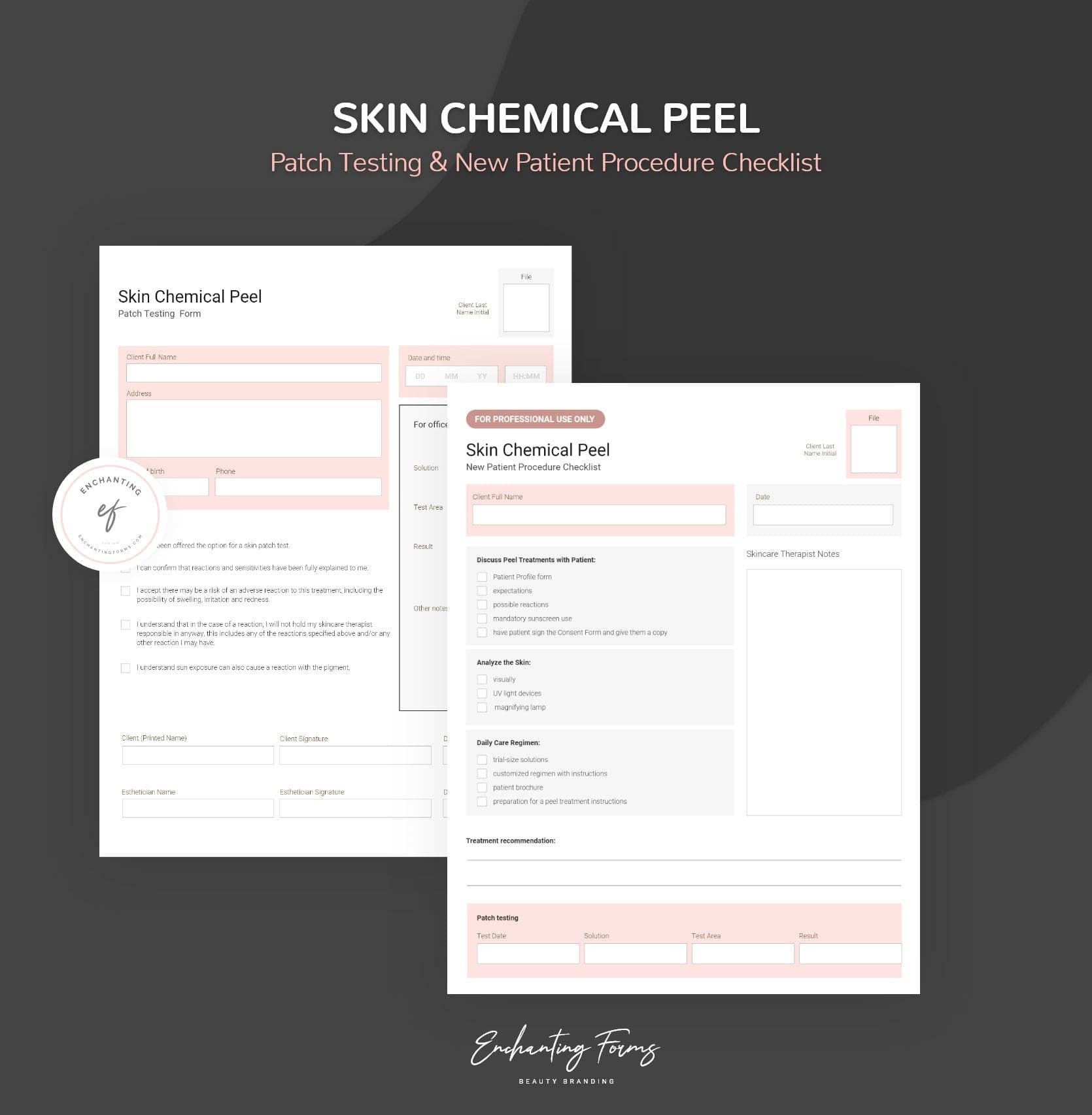 Chemical Peel Consultation & Consent Forms