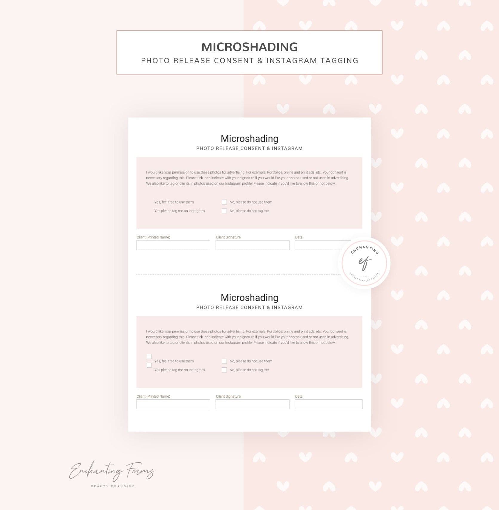 Microshading Consultation & Consent Forms