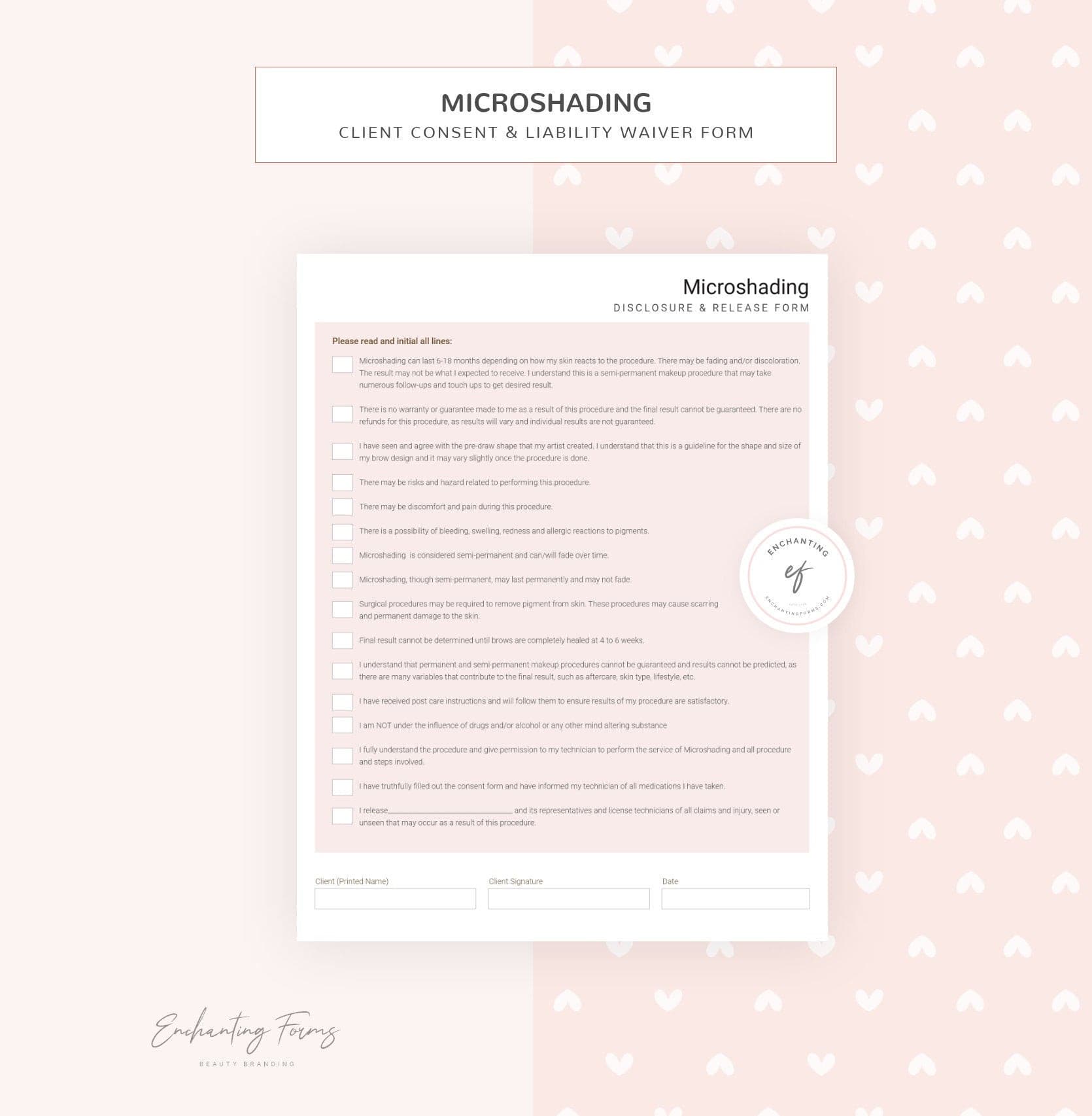 Microshading Consultation & Consent Forms