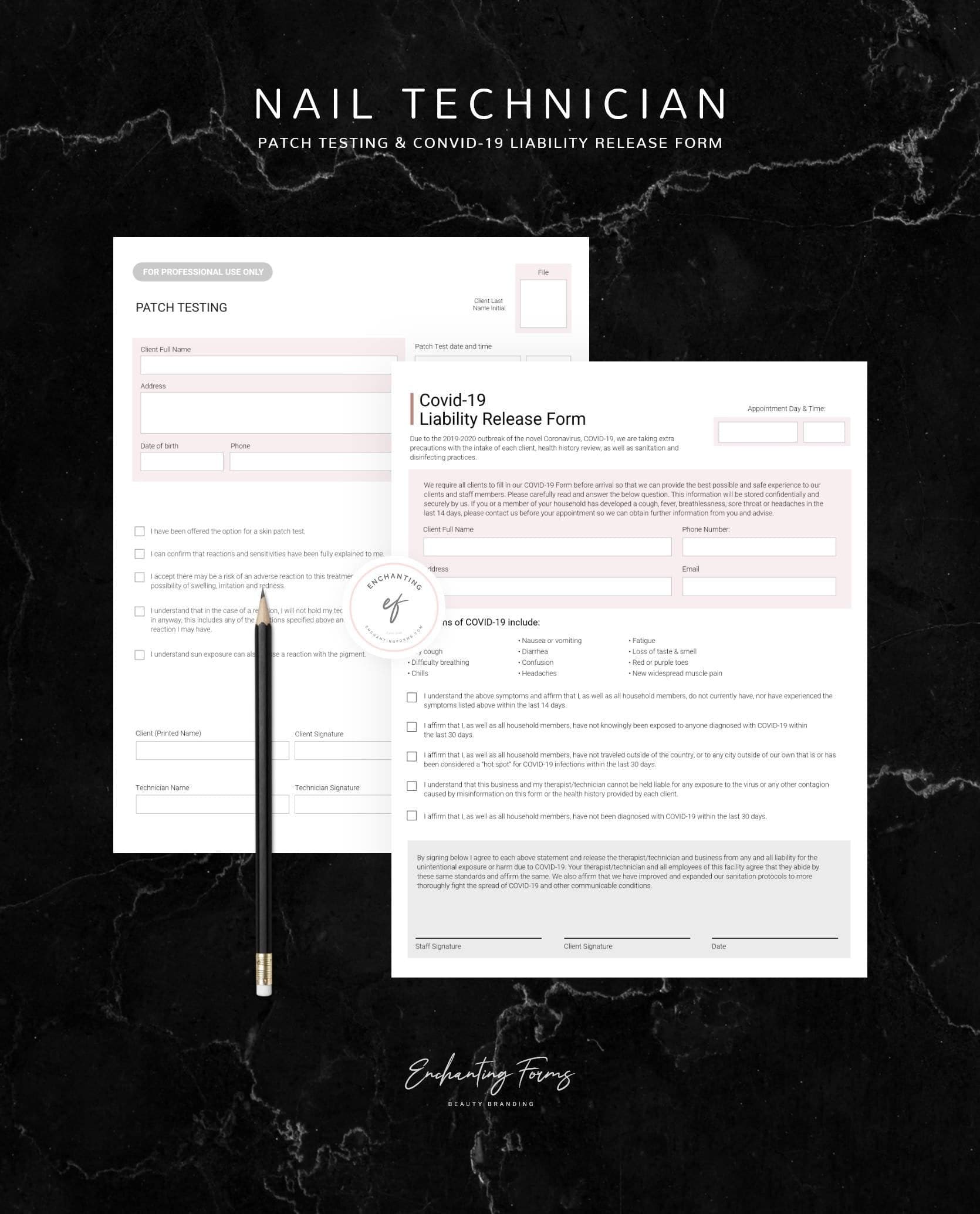 Nail Technician Consultation & Consent Forms