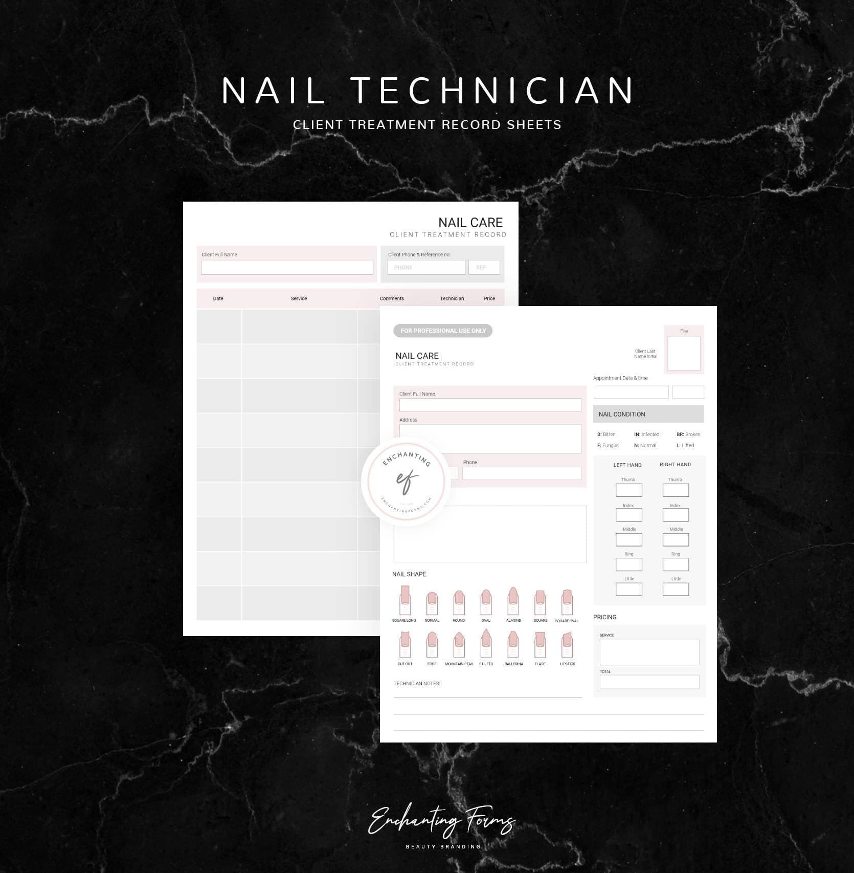 Nail Technician Consultation & Consent Forms