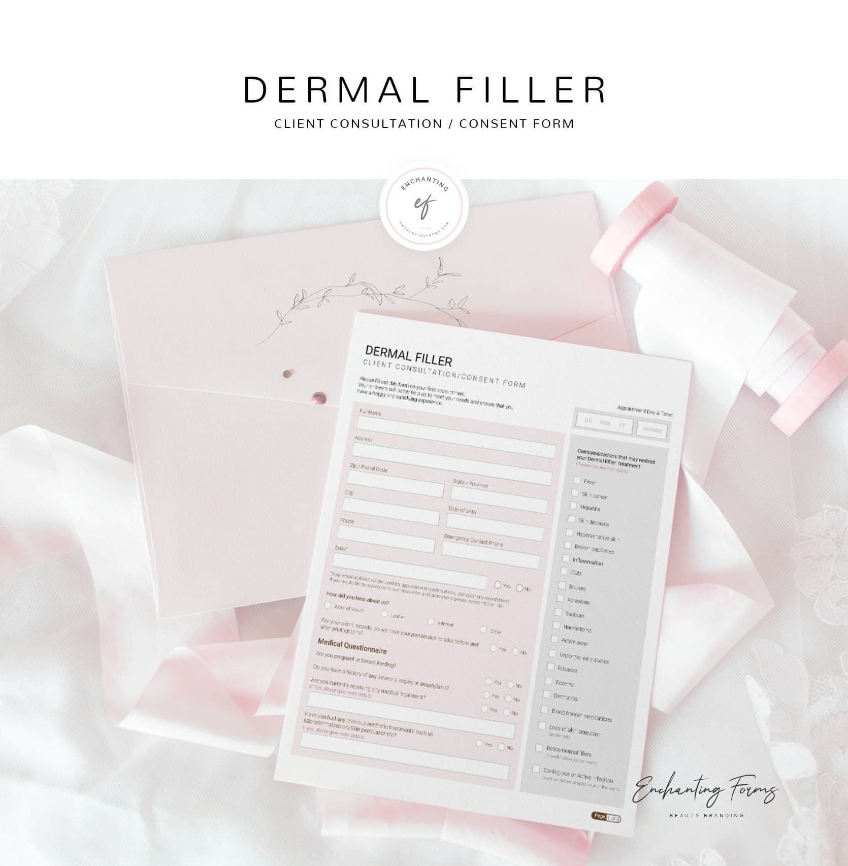 Dermal Filler Consultation & Consent Forms