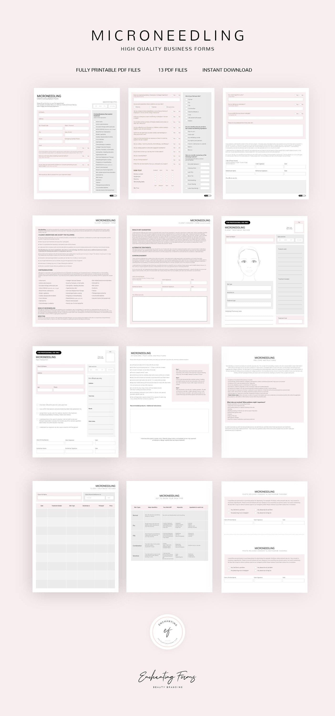 Microneedling Consultation & Consent Forms