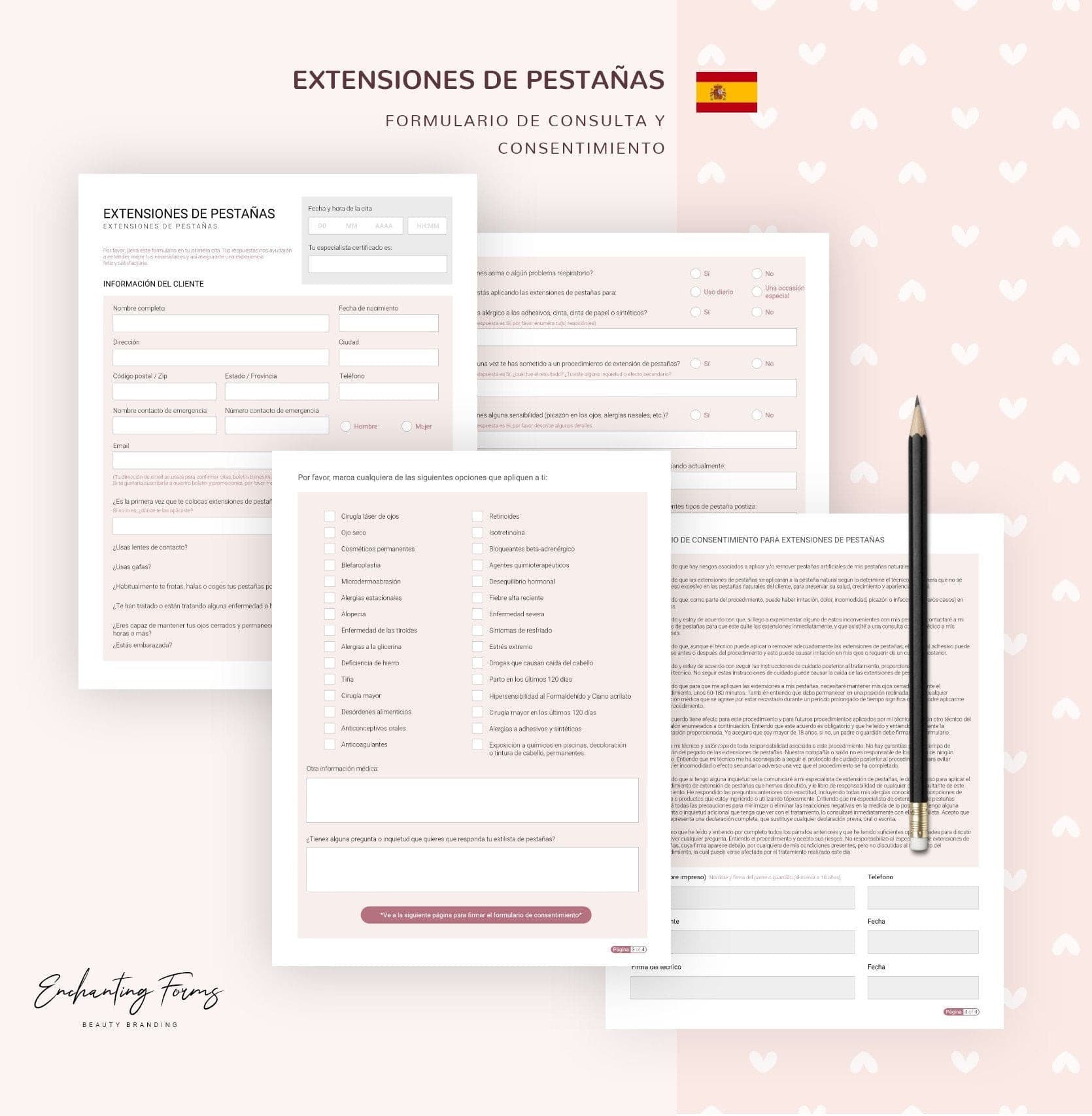 ESPAÑOL - Lash Extension Consultation & Consent Forms