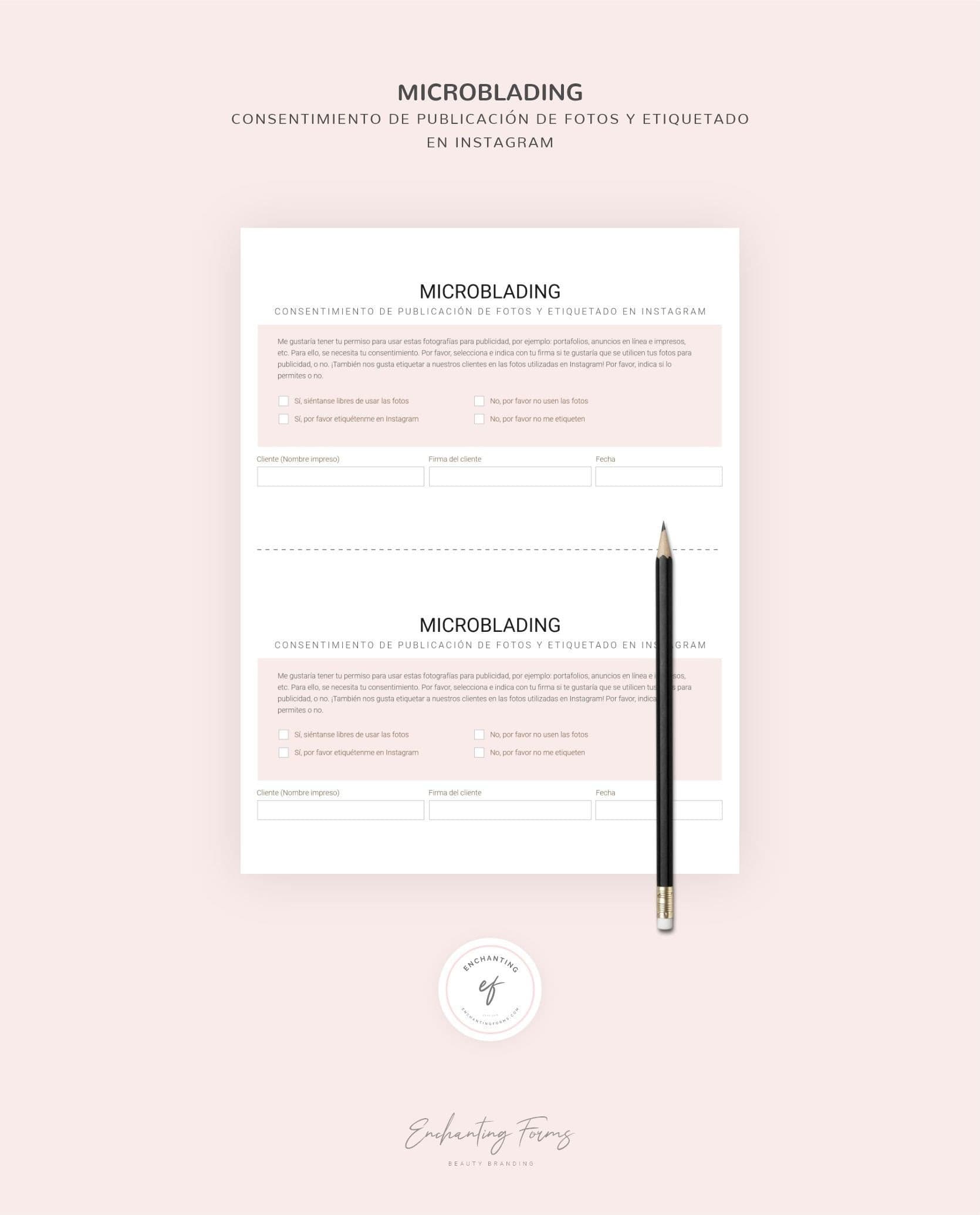 ESPAÑOL - Microblading Consultation & Consent Form