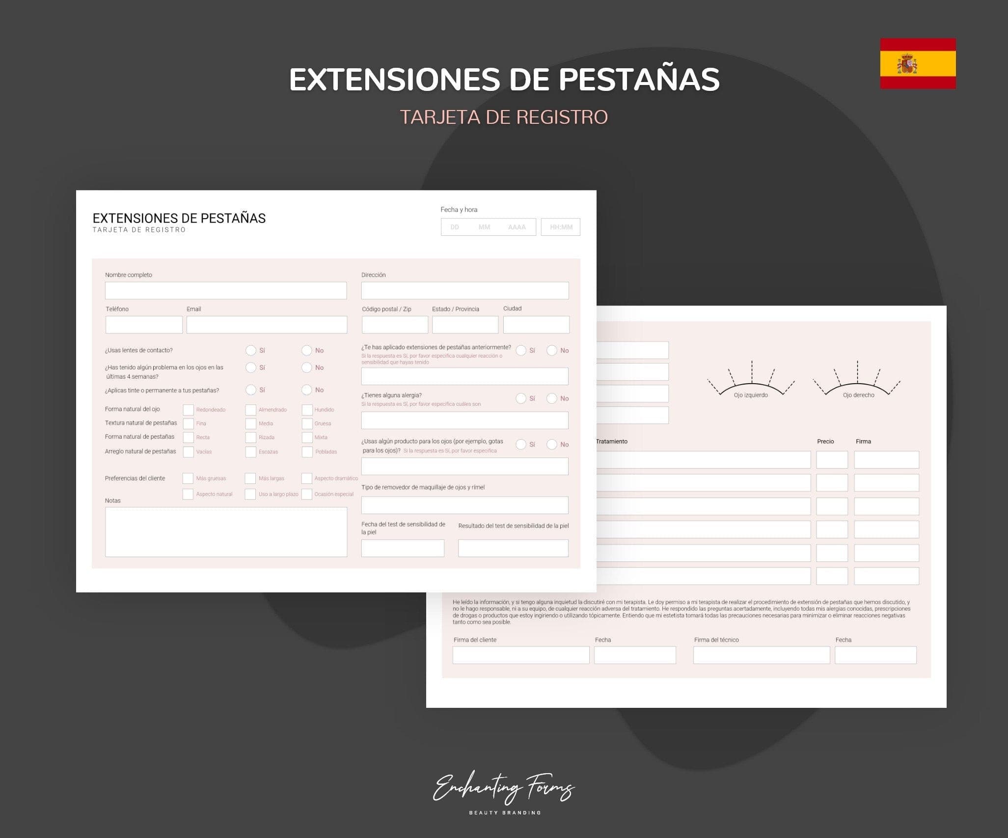 ESPAÑOL - Lash Extension Consultation & Consent Forms